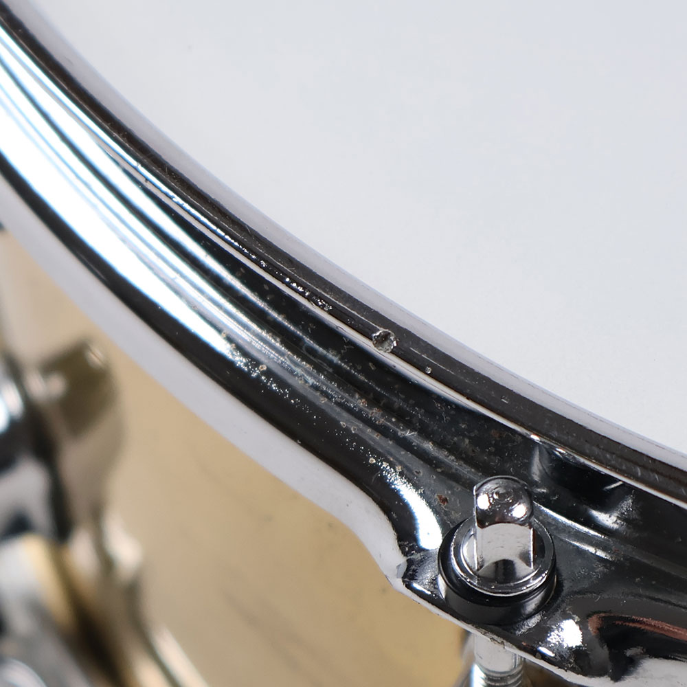 【中古】 スネアドラム メイペックス MAPEX BRASS SNARE LIMITED EDITION 500 14x6.5 スネアドラム 凹み