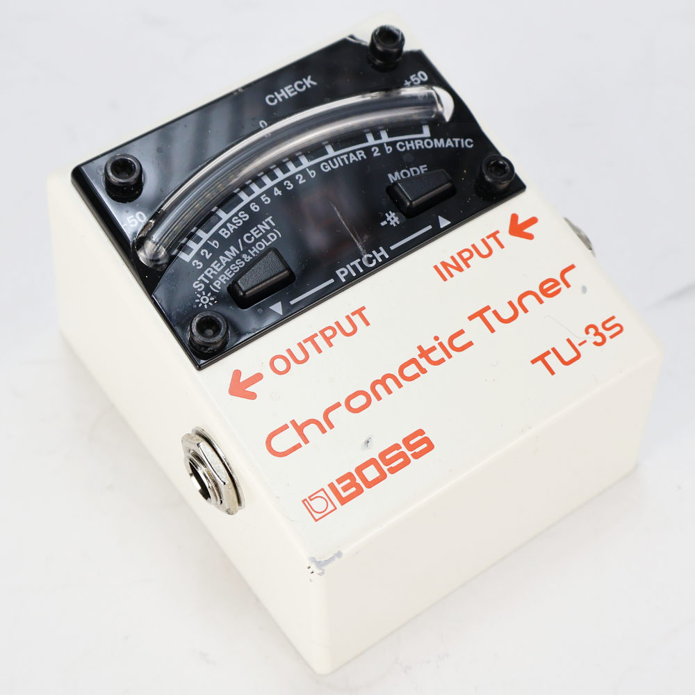 【中古】 BOSS TU-3S Chromatic Tuner コンパクトチューナー 本体画像 斜め 2