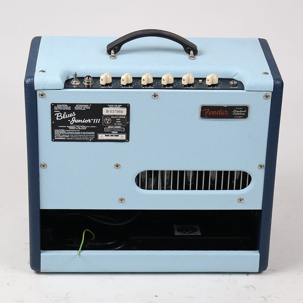 【中古】 ギターアンプ FENDER Blues Junior III TT BLUE EAGLE 限定カラー 真空管アンプ フェンダー ブルーズジュニア3 背面