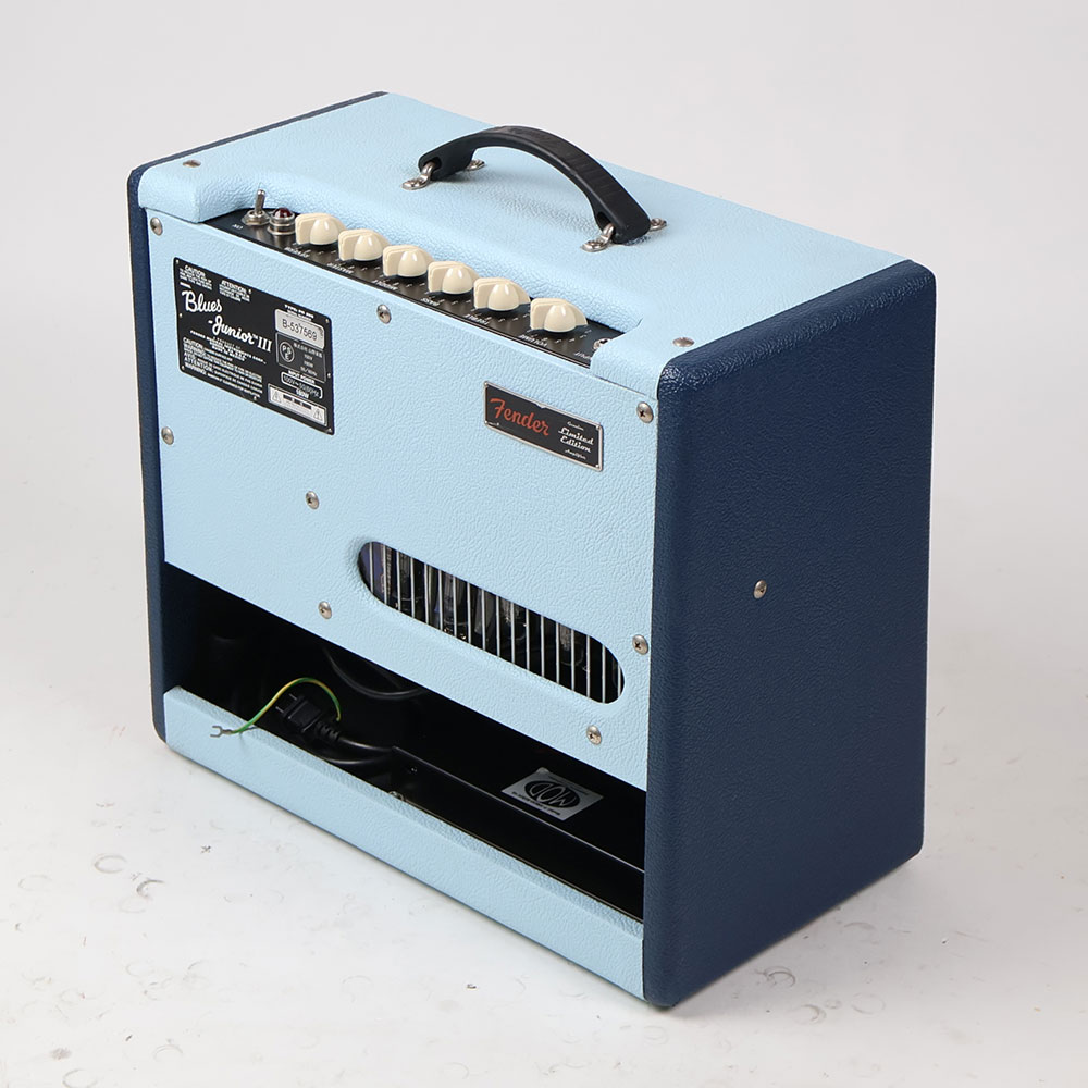 【中古】 ギターアンプ FENDER Blues Junior III TT BLUE EAGLE 限定カラー 真空管アンプ フェンダー ブルーズジュニア3 全体