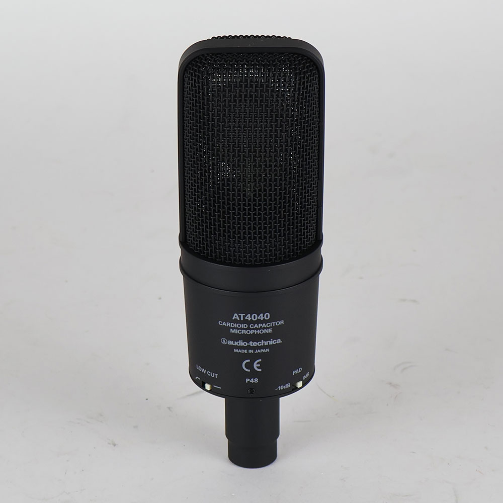 【中古】オーディオテクニカ コンデンサーマイク AUDIO-TECHNICA AT4040 オーテク マイクロフォン 背面