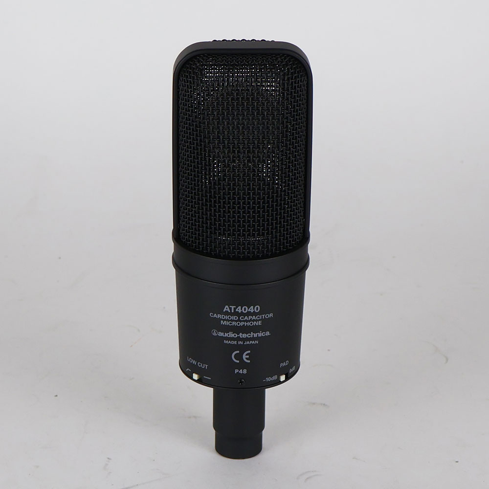 【中古】オーディオテクニカ コンデンサーマイク AUDIO-TECHNICA AT4040 オーテク マイクロフォン 背面