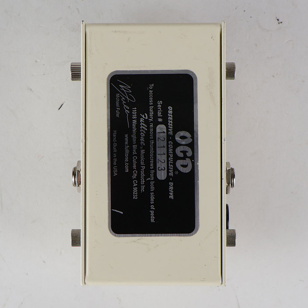 【中古】 Fulltone フルトーン OCD Ver.1.7 オーバードライブ ギターエフェクター 裏面