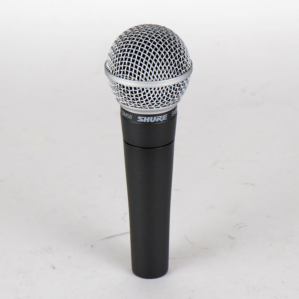 【中古】 マイク ダイナミックマイク ボーカル用 SHURE SM58 シュアー 58 ゴッパ シュア 正面