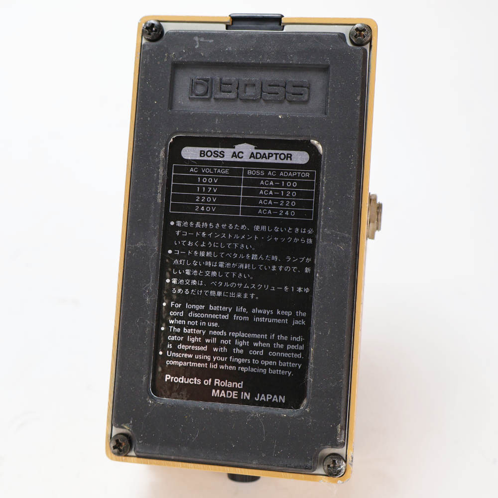 【中古】 オートワウ エフェクター BOSS TW-1 T Wah Made in Japan ギターエフェクター 本体画像 裏