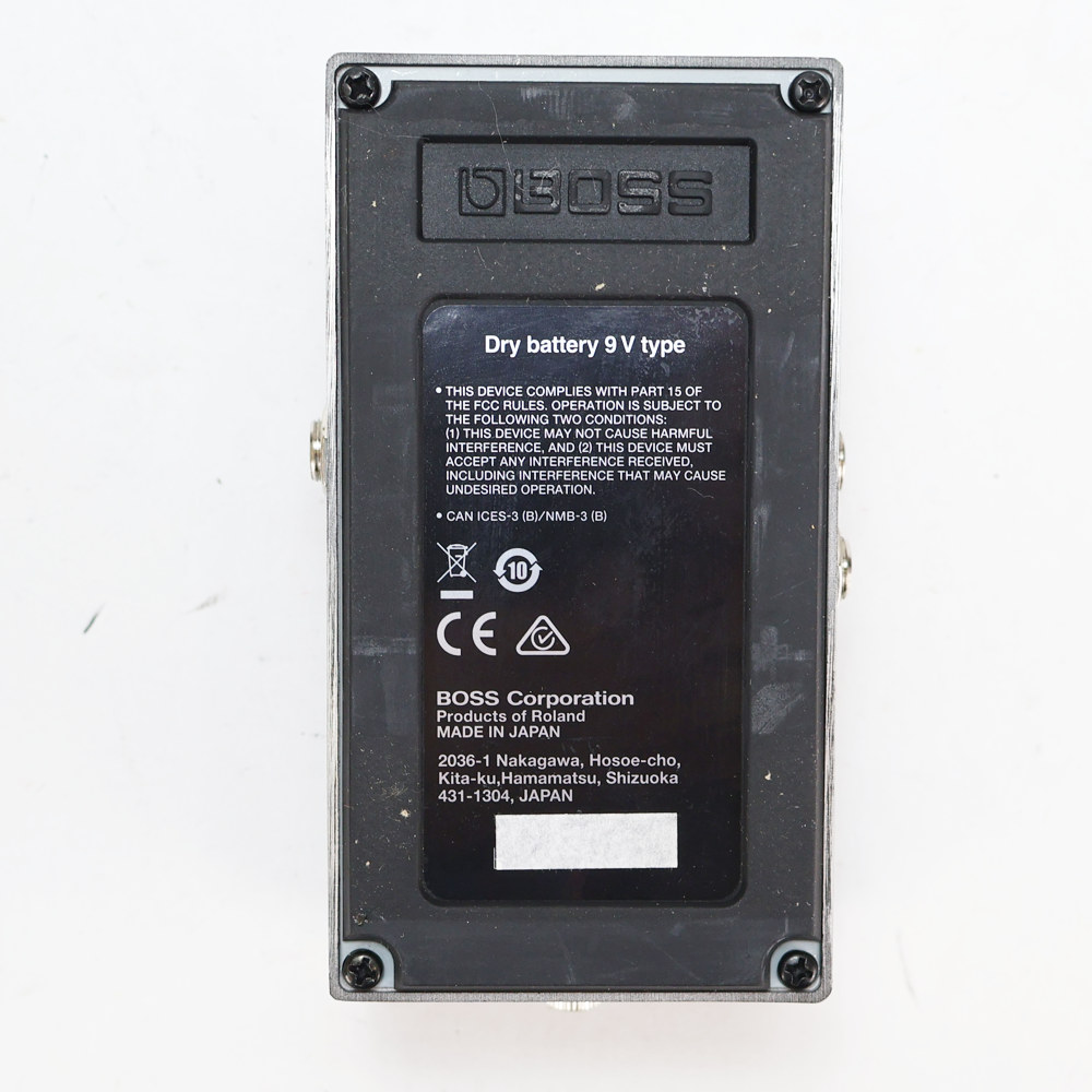 【中古】 BOSS TU-3W Chromatic Tuner WAZA CRAFTシリーズ ギターチューナー 裏面