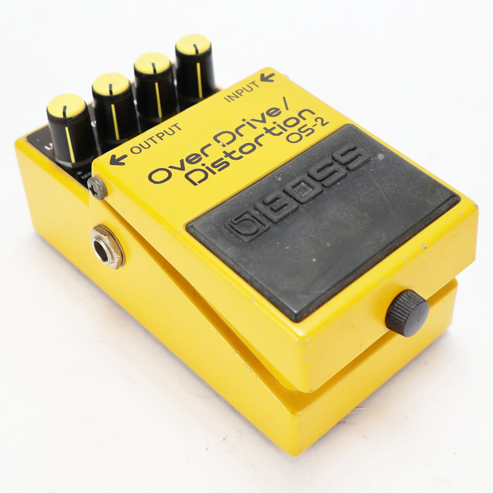 【中古】オーバードライブ ディストーション エフェクター BOSS OS-2 OverDrive Distortion ギターエフェクター 本体画像 斜め 2