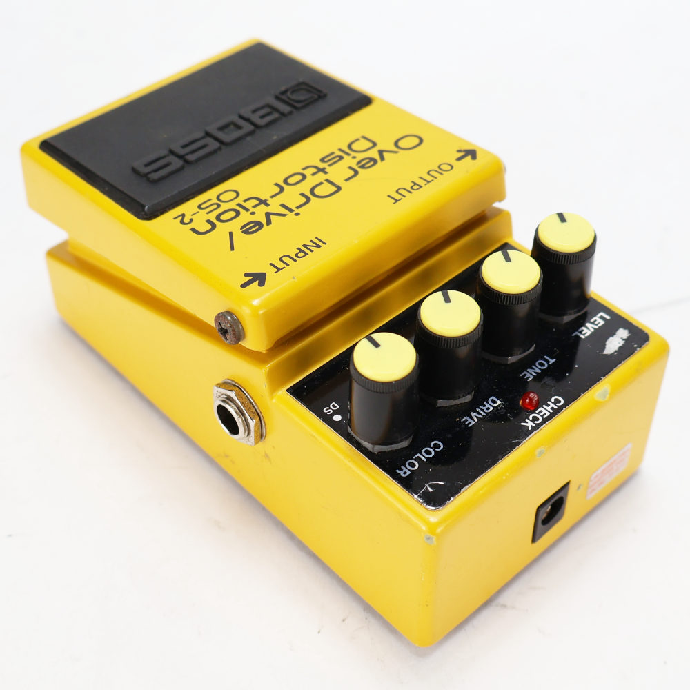 【中古】オーバードライブ ディストーション エフェクター BOSS OS-2 OverDrive Distortion ギターエフェクター 本体画像 斜め