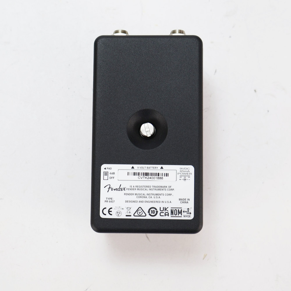 【中古】 Fender フェンダー Bassman Driver オーバードライブ ディストーション ベースエフェクター 裏面
