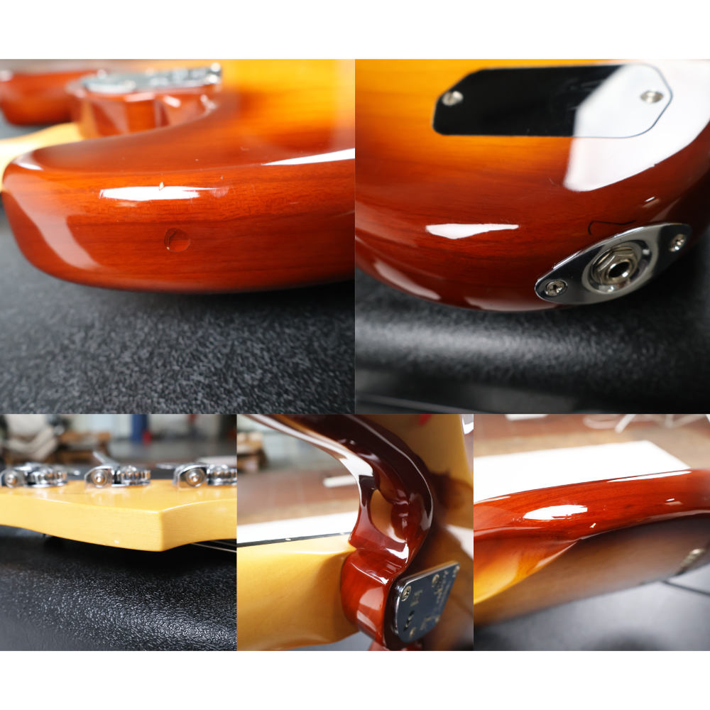 【中古】 エレキベース Fender American Elite Jazz Bass Ash Body Maple Fingerboard Tobacco Sunburst 2016年製 傷