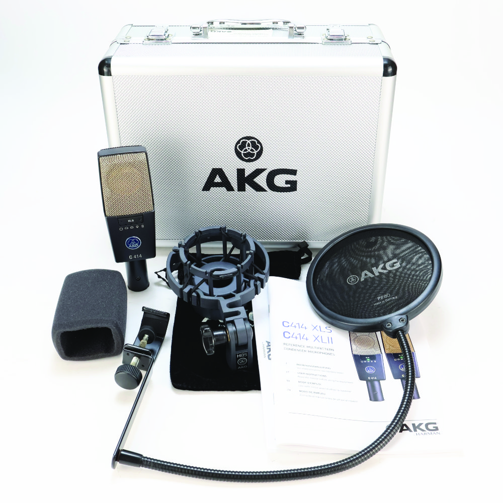 【中古】 マイク AKG C414 XLS サイドアドレス型 コンデンサーマイクロホン アカゲ アーカーゲー C414