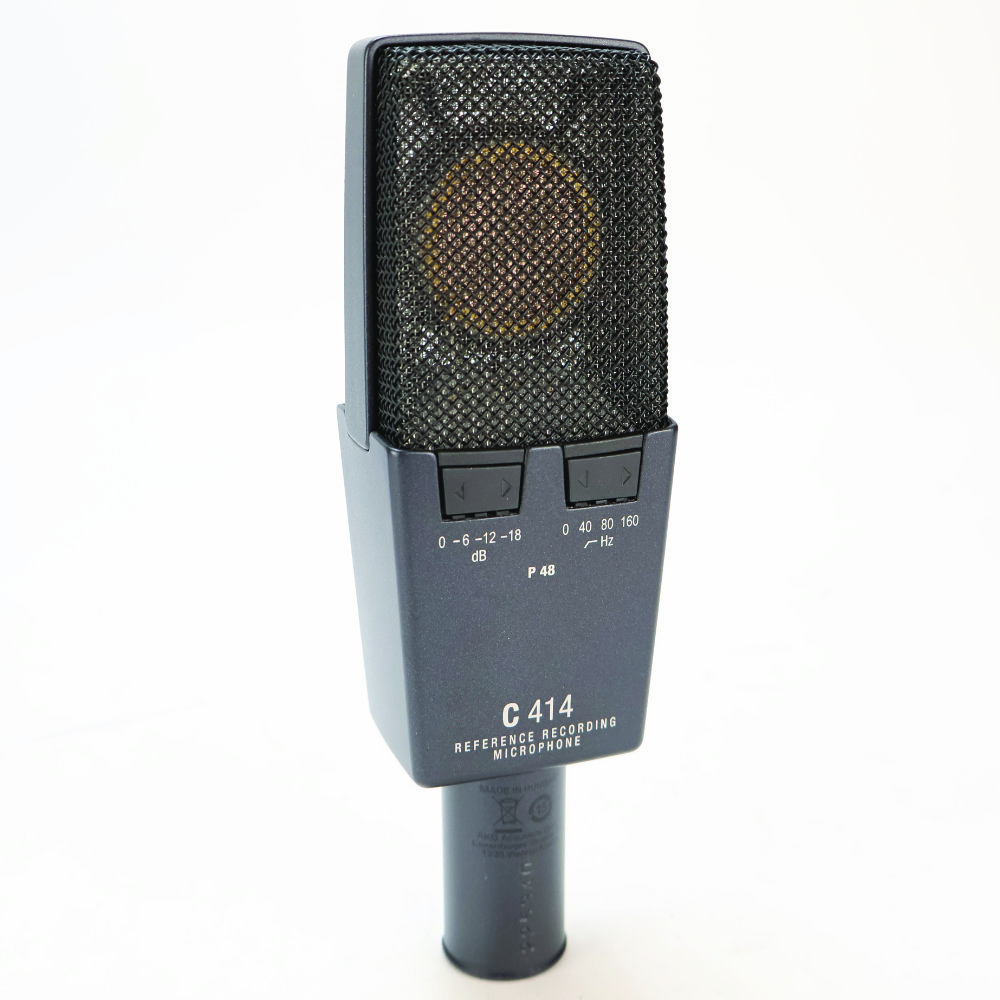 【中古】 マイク AKG C414 XLS サイドアドレス型 コンデンサーマイクロホン アカゲ アーカーゲー C414 背面