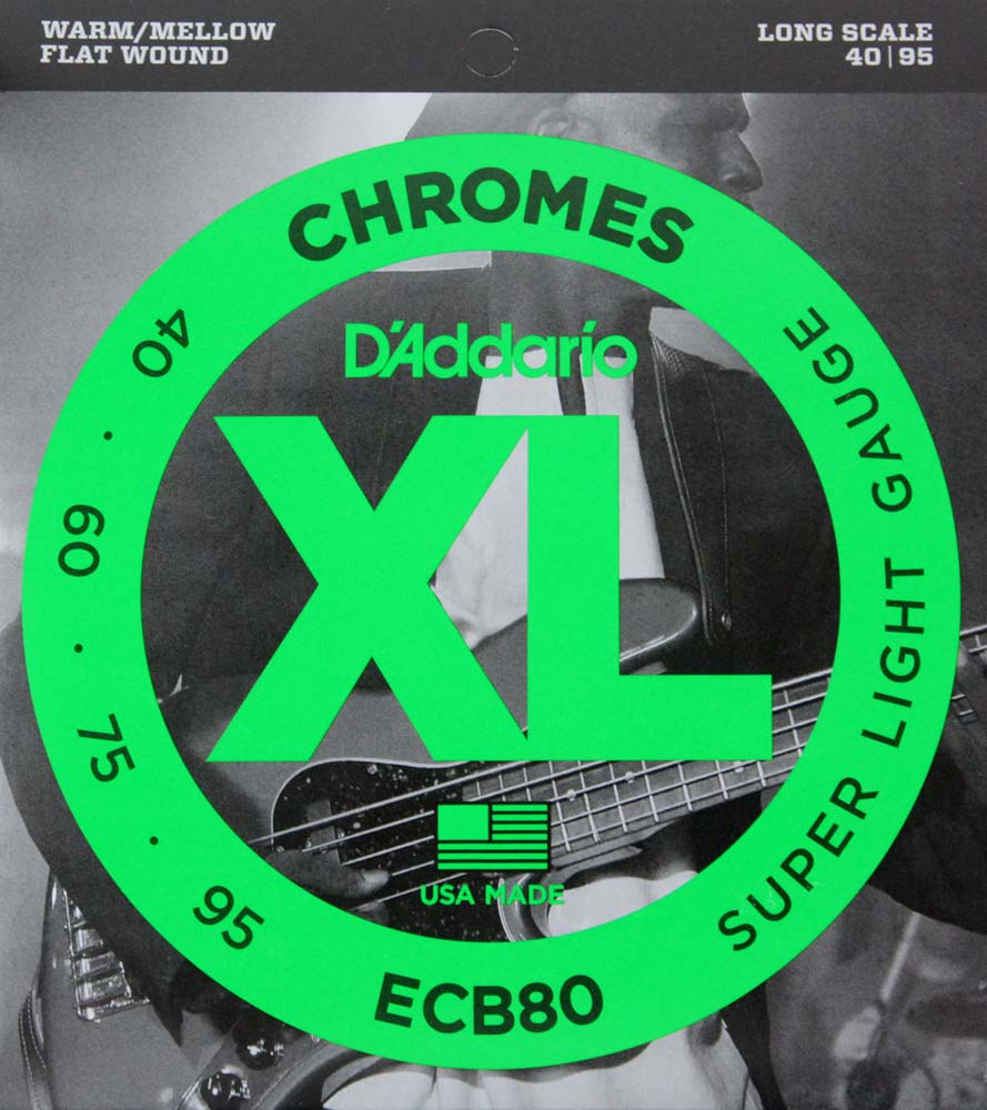 D'Addario ECB80/フラットワウンド エレキベース弦