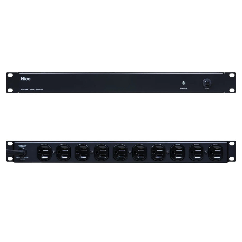 FURMAN D10-PFP 10アウトレット パワーディストリビューター フロント、リア