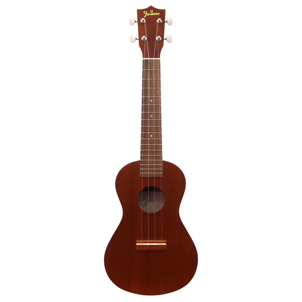 Famous FC-1G コンサートウクレレ 正面の画像