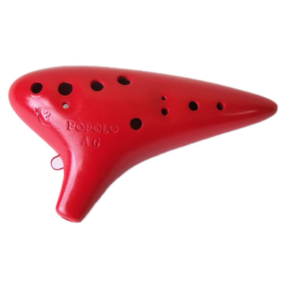 POPOLO OCARINA S-AG スタンダード/アルトG/レッド オカリナ