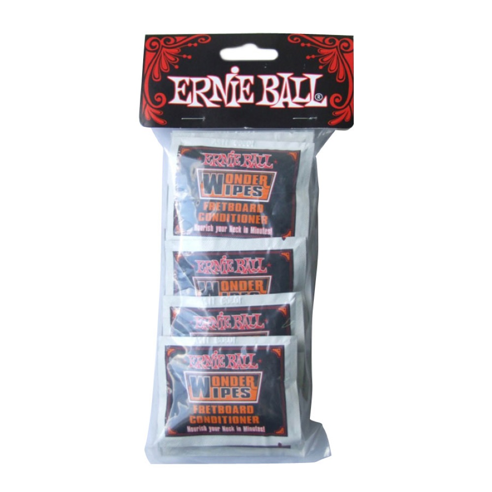 ERNIE BALL WONDER WIPES FRETBOARD CONDITIONER×20枚入 フレットボード コンディショナー