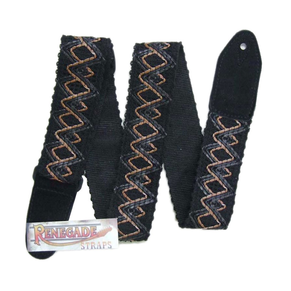 RENEGADE STRAPS ST.WEAVE-BK ギターストラップ