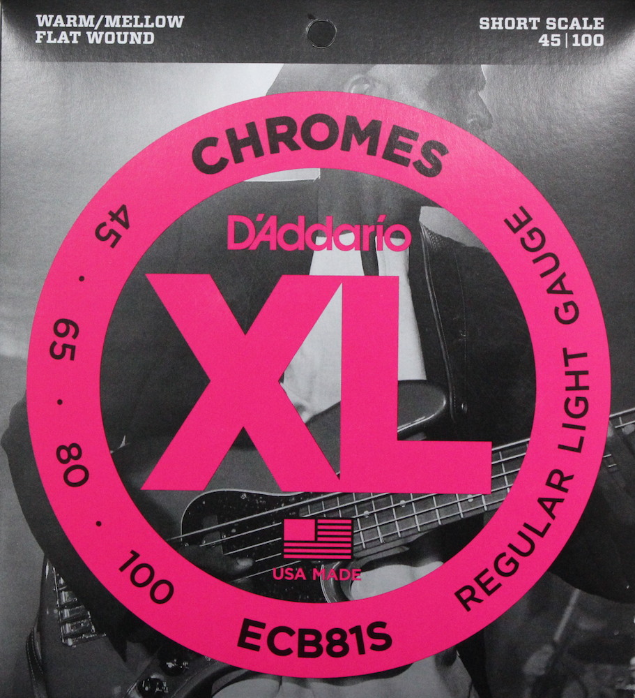 D'Addario ECB81S フラットワウンド エレキベース弦