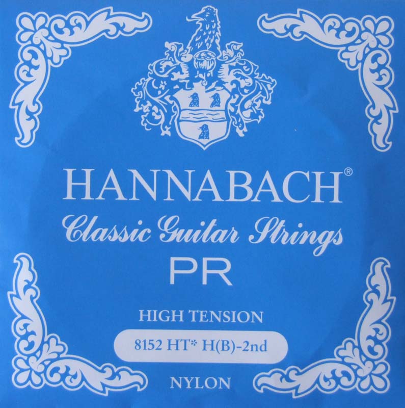 HANNABACH E8152 HT-Blue H クラシックギター 2弦用 バラ弦 1本