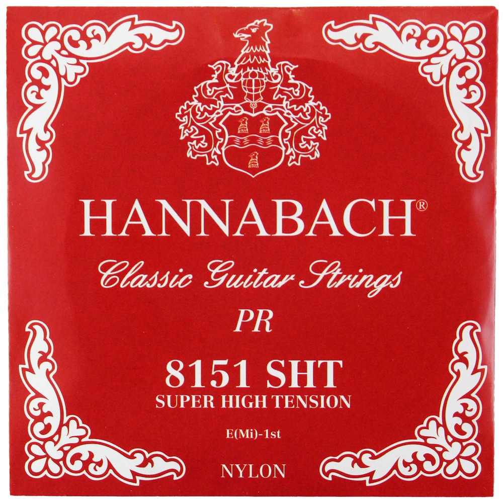 HANNABACH E8151 SHT-Red E/1 1弦 バラ弦 クラシックギター弦