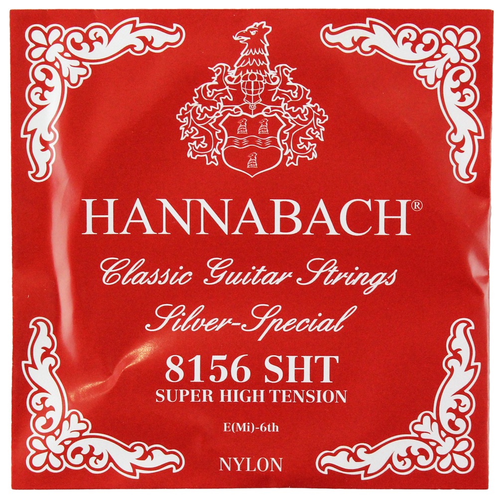 HANNABACH E8156 SHT-Red E/6 6弦 バラ弦 クラシックギター弦