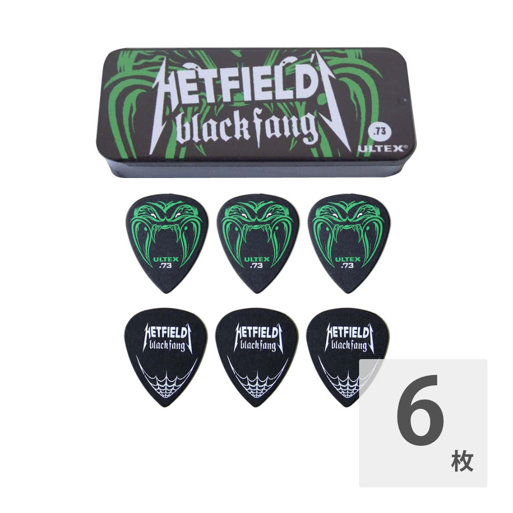 JIM DUNLOP HETFIELD BLACK FANG tin 0.73 ピックケース付きピック