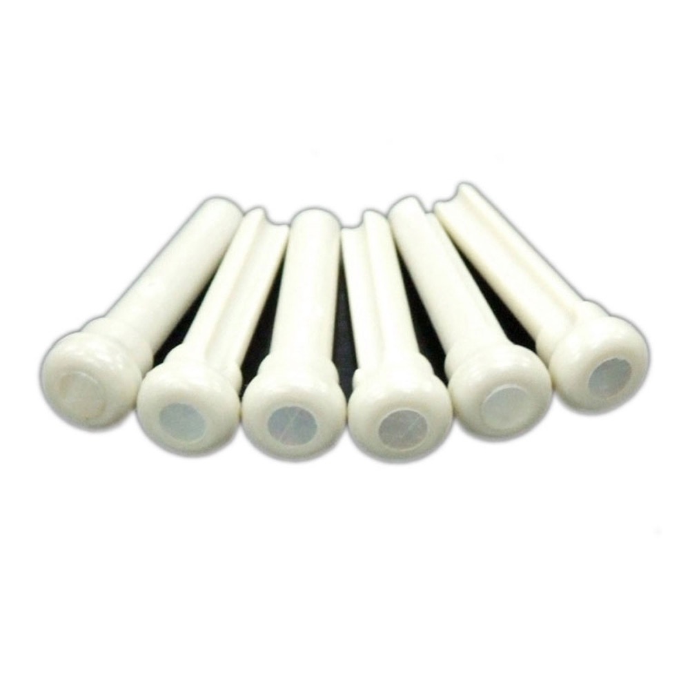 GRAPH TECH PP-1044-00 TUSQ BRIDGE PINS 4MM WHITE/MOP ブリッジピン
