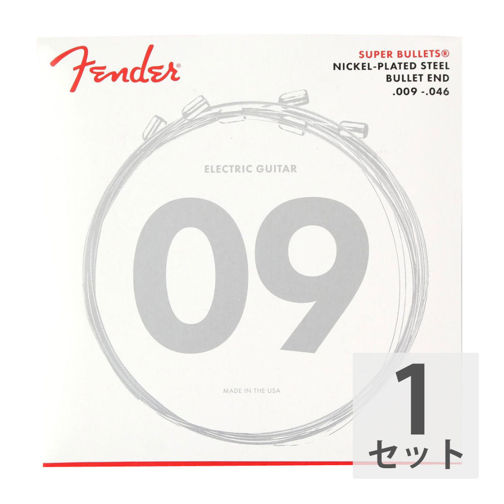 FENDER Super Bullets Nickel-Plated Steel Bullet End 3250LR フェンダーエレキギター弦 ライトレギュラーゲージ 009-046