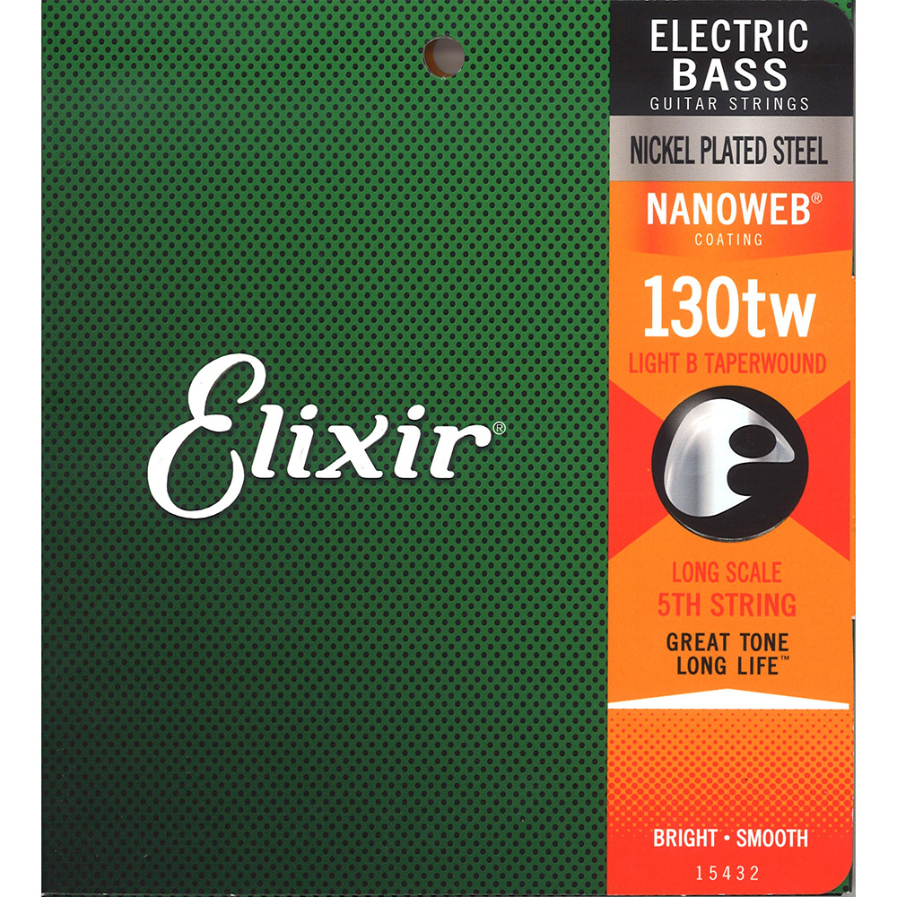 ELIXIR 15432 Custom String Shop NANOWEB Medium .130TW エレキベース用 バラ弦