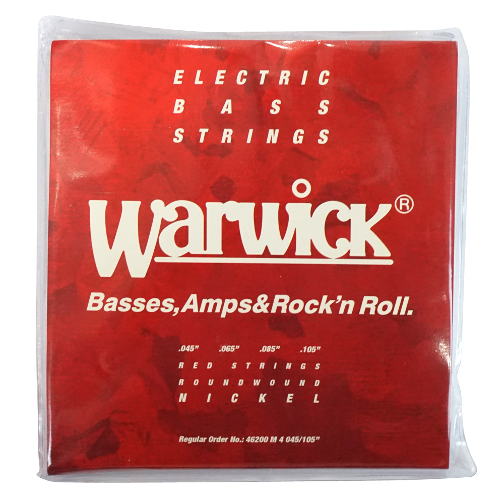 WARWICK 46200 RED nickel 4-string Set M 045-105 ベース弦