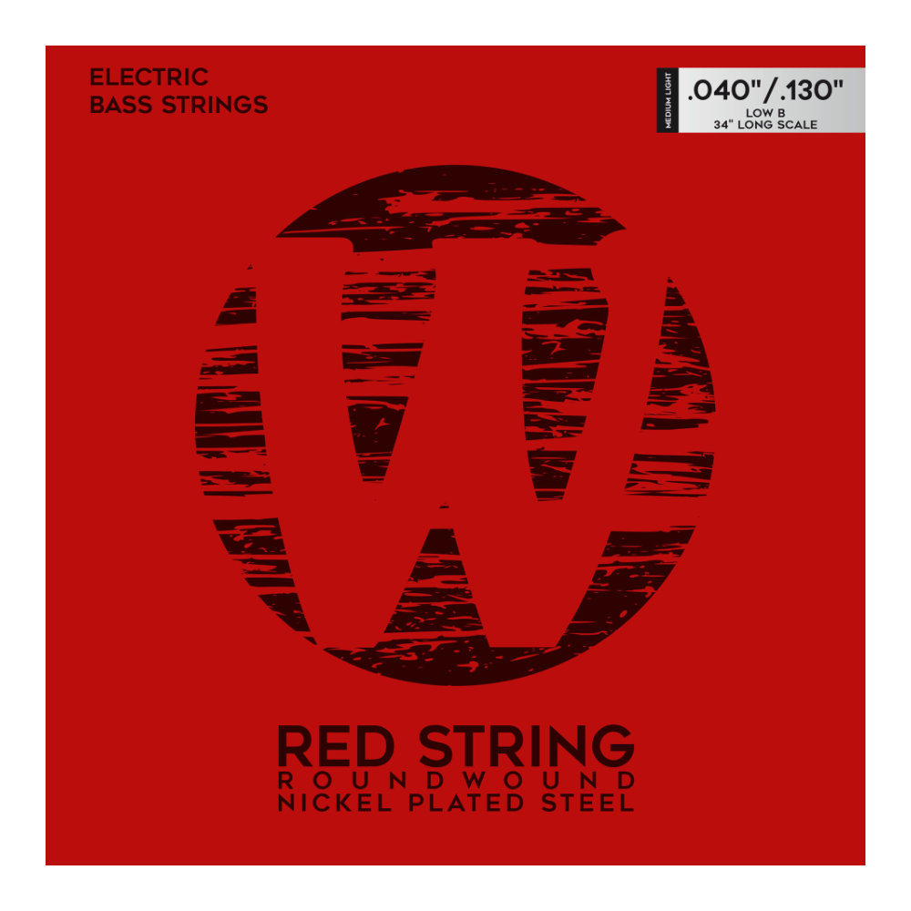 WARWICK 46300 RED nickel 5-string Set ML Low B 040-130 5弦ベース弦