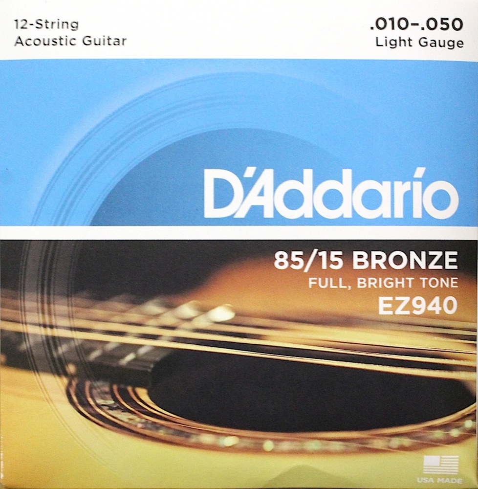 D'Addario EZ940 12-Strings Light 12弦アコースティックギター弦