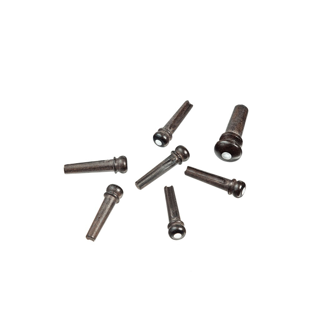 Planet Waves by D’Addario PWPS3 エボニーブリッジピン&エンドピンセット