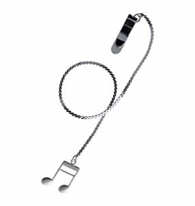 NAKANO BM-88/16N/S ブックマーク 16分音符 シルバー