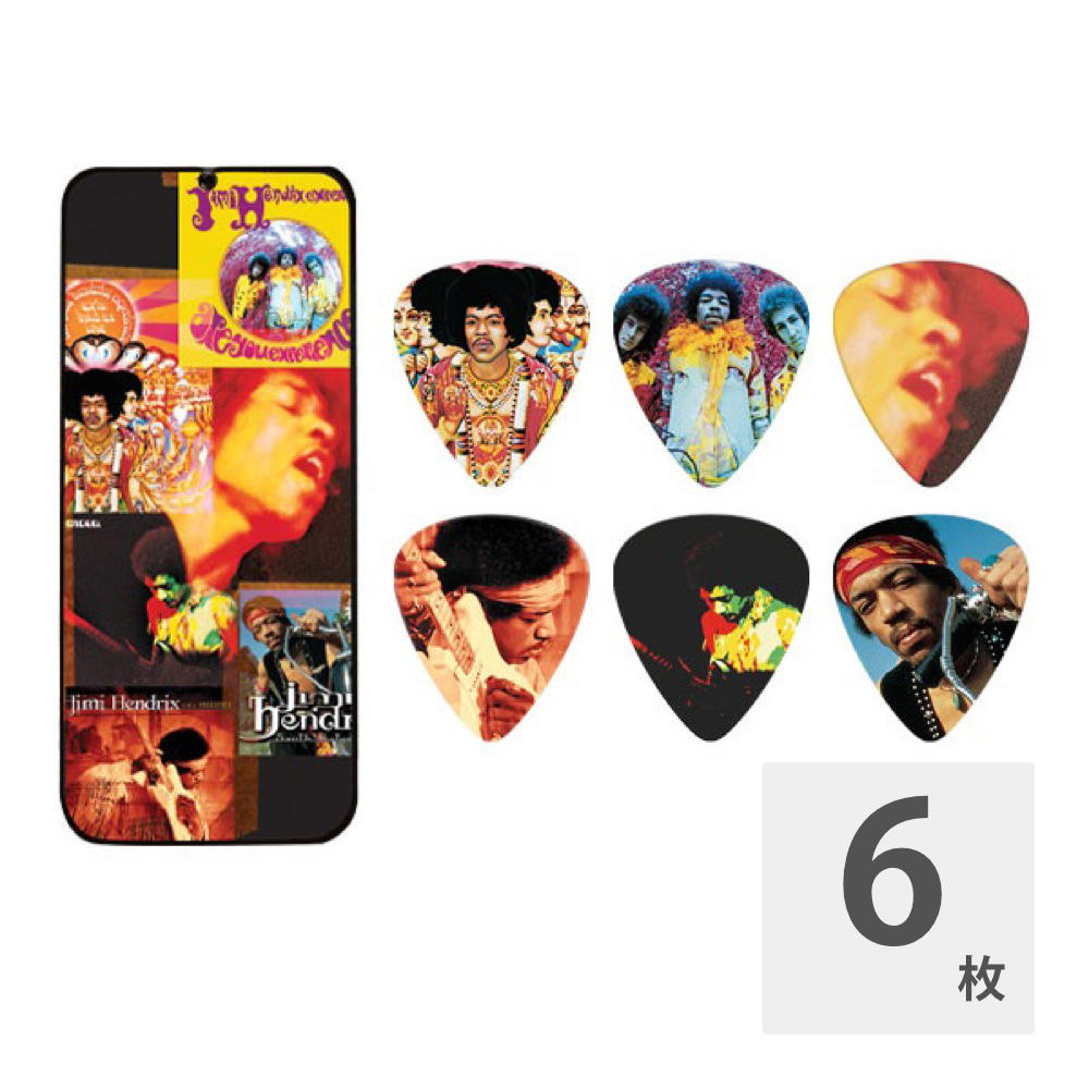 JIM DUNLOP JHPT08H Jimi Hendrix HEAR MY MUSIC Heavy ピック&ケース