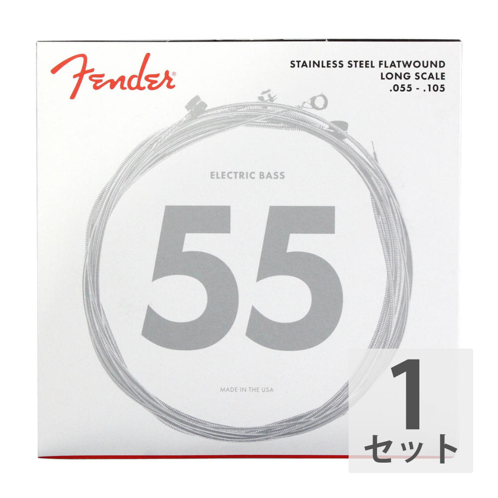 Fender Bass Strings Stainless Steel Flatwound 9050M 55-105 エレキベース弦