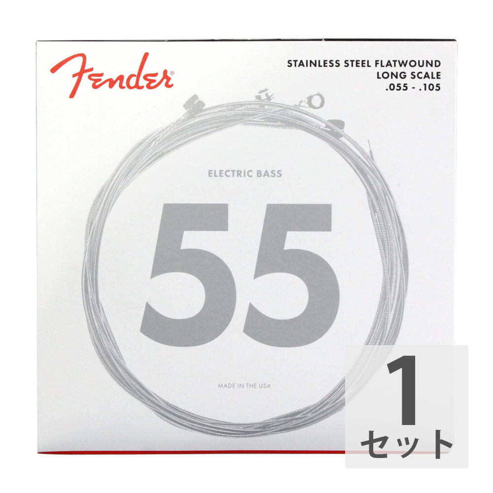 Fender Bass Strings Stainless Steel Flatwound 9050M 55-105 エレキベース弦