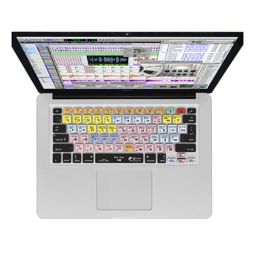 KB Covers PT-M-CC for Pro Tools Apple MacBook US配列用キーボードカバー