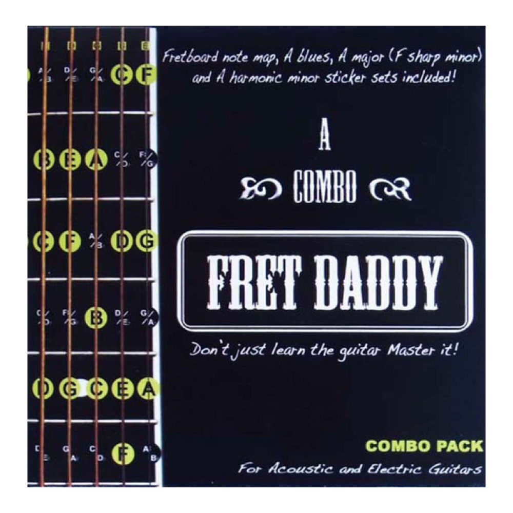 Fret Daddy スケール教則シール コンボパック エレキ/アコースティックギター用