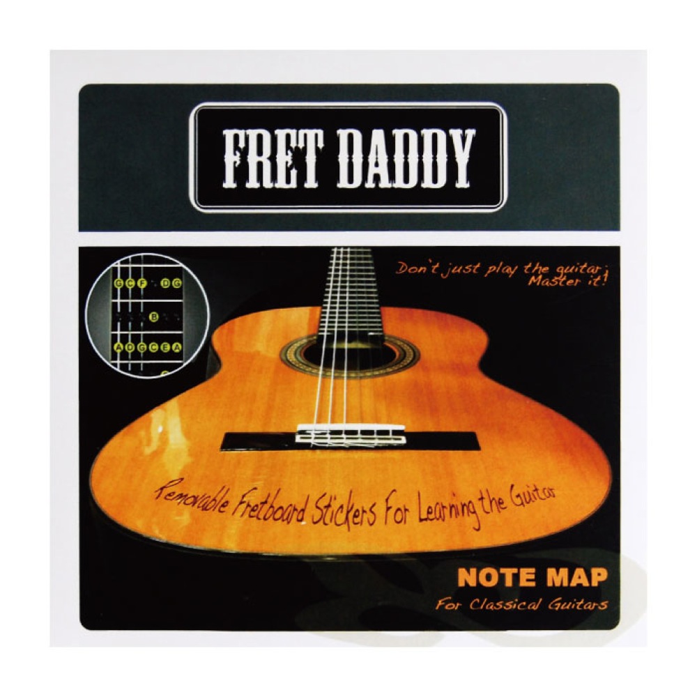 Fret Daddy スケール教則シール フレットボードノートマップ クラシックギター用