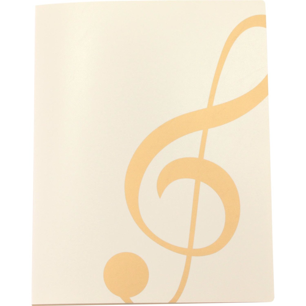 NAKANO FL-95/GC/IVG MUSICレッスンファイル ト音記号 アイボリーゴールド