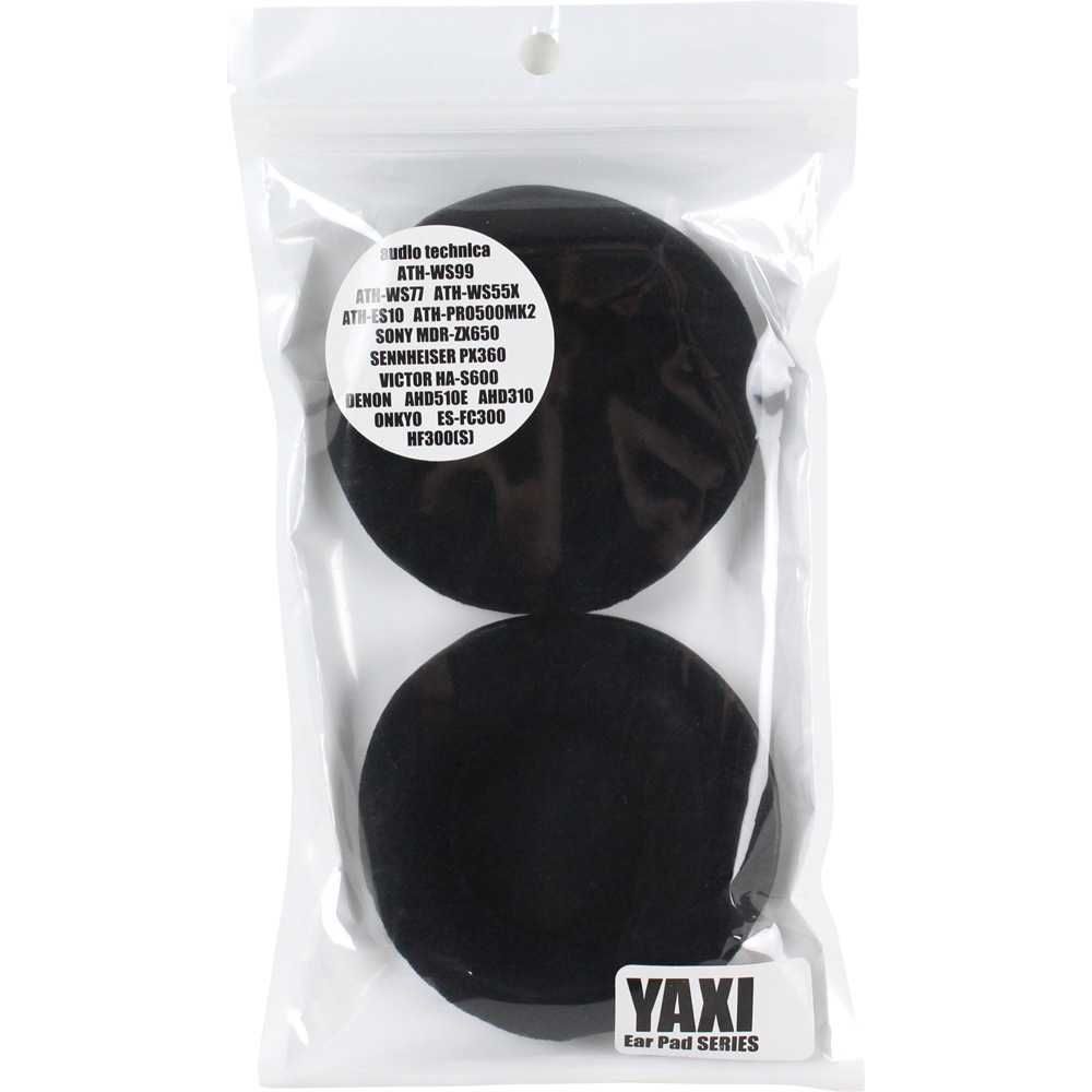 YAXI Fix80mm CPAD-80BLK ブラック 交換用べロアイヤーパッド