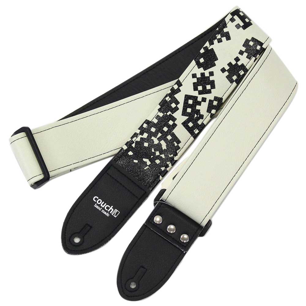 Couch 8 Bit Black ギターストラップ