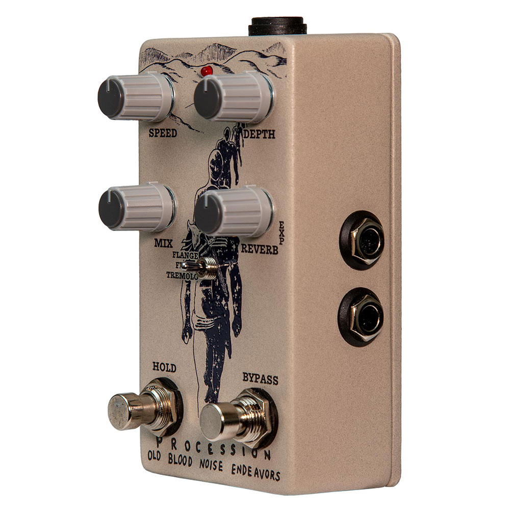 Old Blood Noise Endeavors Procession リバーブ ギターエフェクター 側面