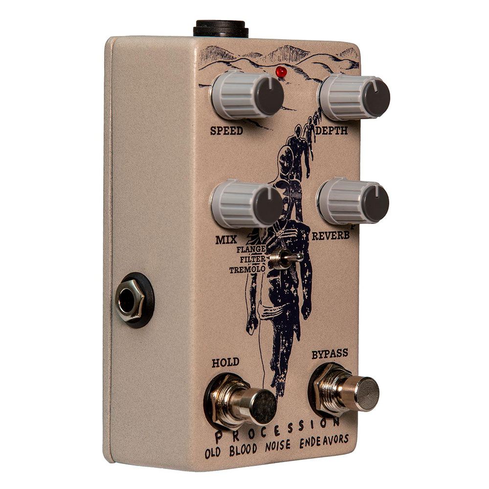 Old Blood Noise Endeavors Procession リバーブ ギターエフェクター 側面