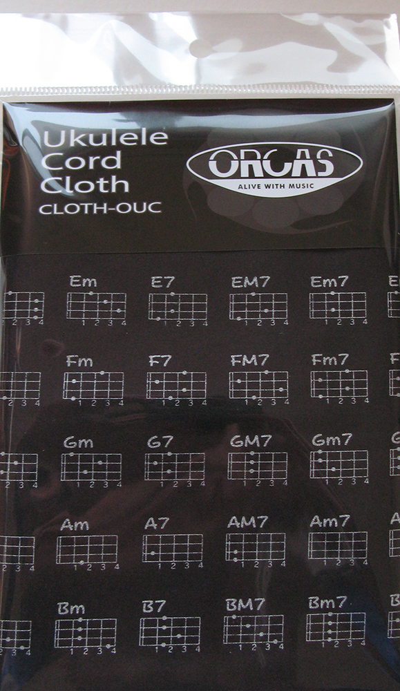 ORCAS CLOTH-OUC UKULELE CORD CLOTH BLK ウクレレコードクロス