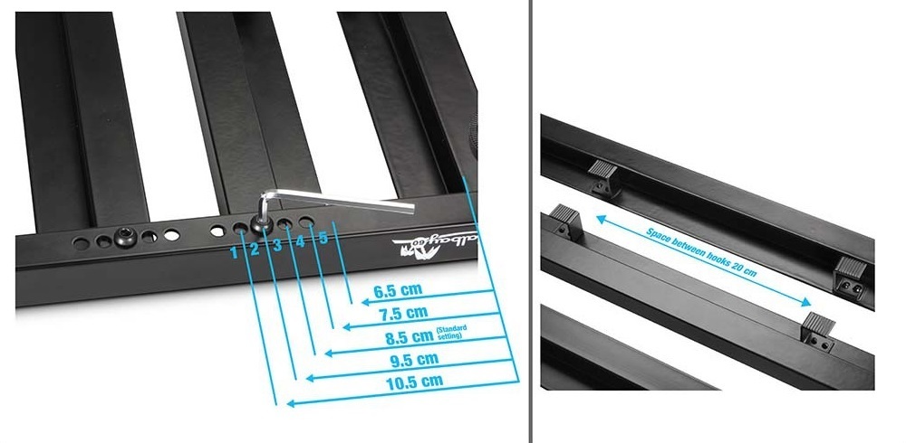 ボード幅の細かな調整が可能
