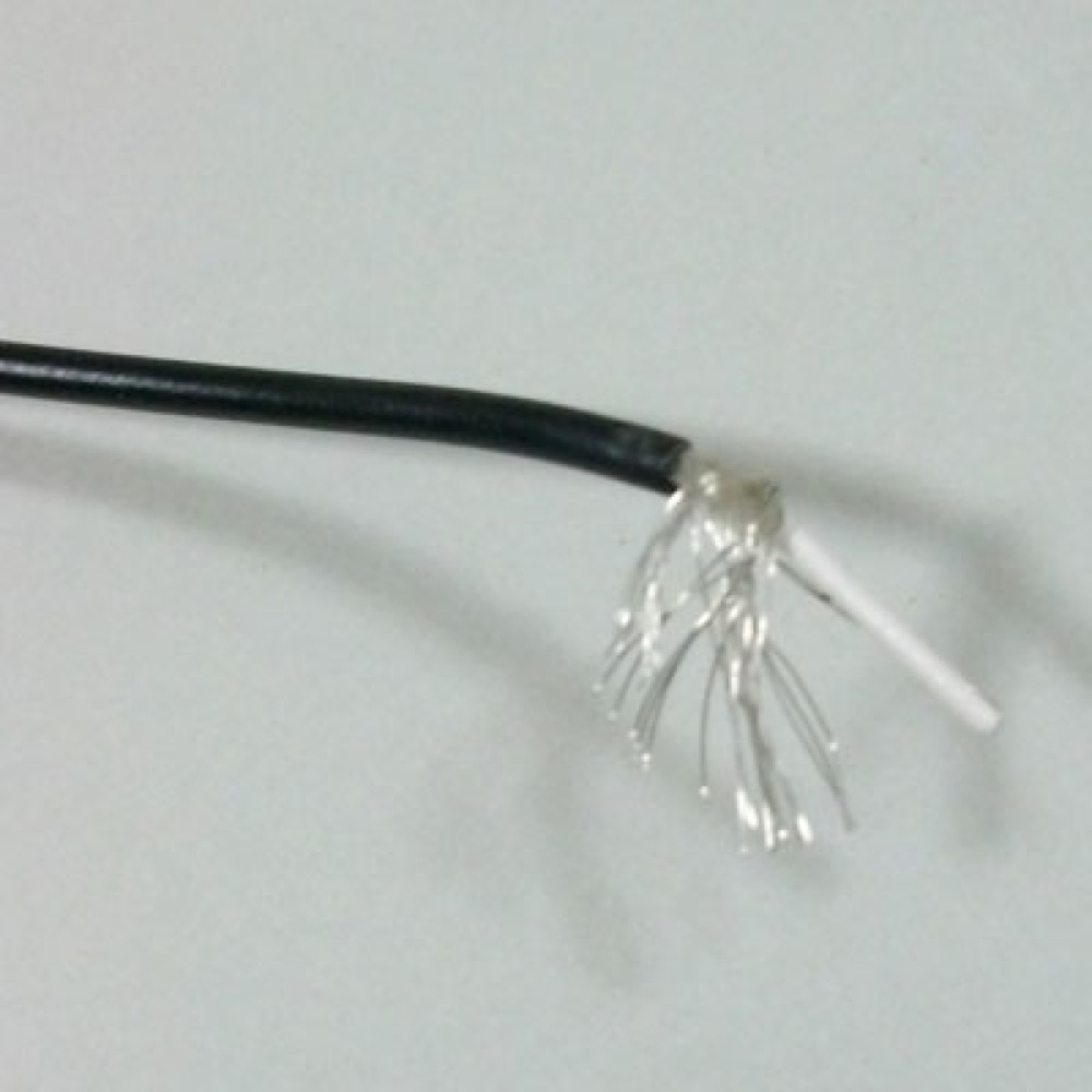 内部配線に便利な1芯シールド線です。