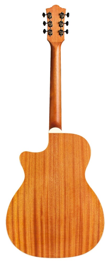 ハイフレットの演奏性向上の為にカッタウェイを搭載。